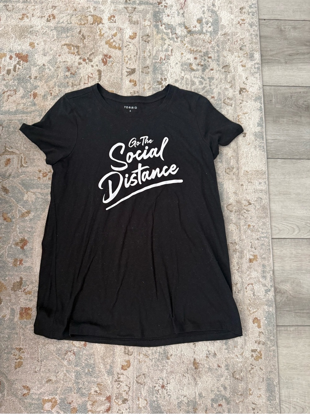 torrid Black Graphic Tee with White Script
